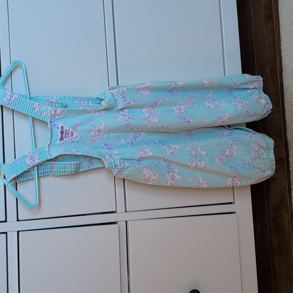 Vintage OshKosh Bubble Overalls with Bunnies 18m - Picture 4 of 8